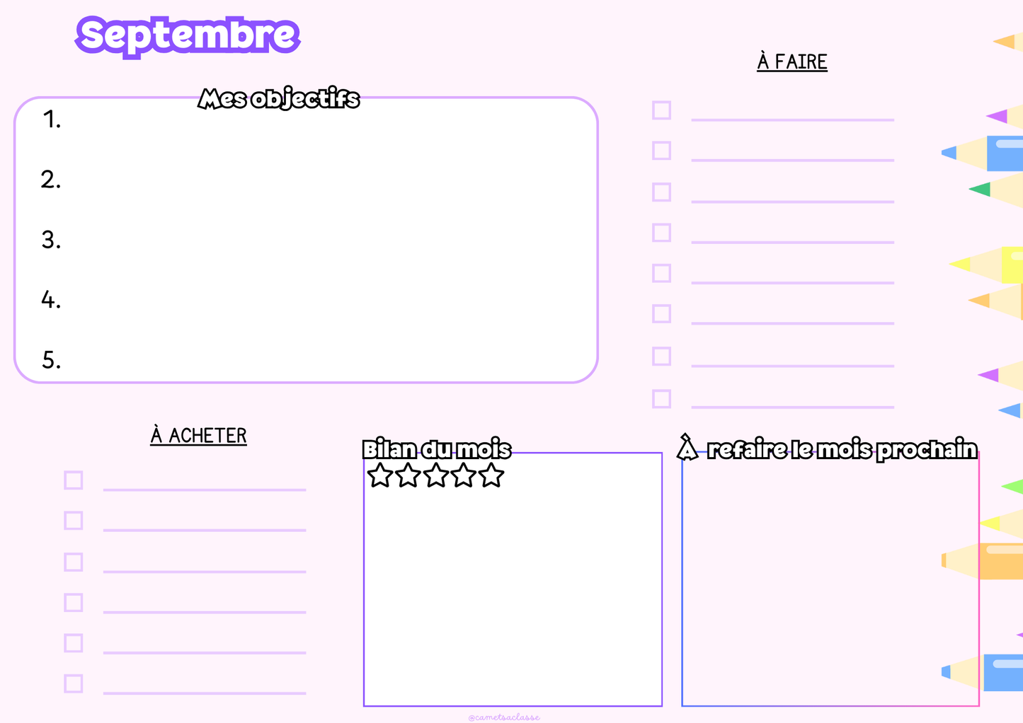 Monthly Planner